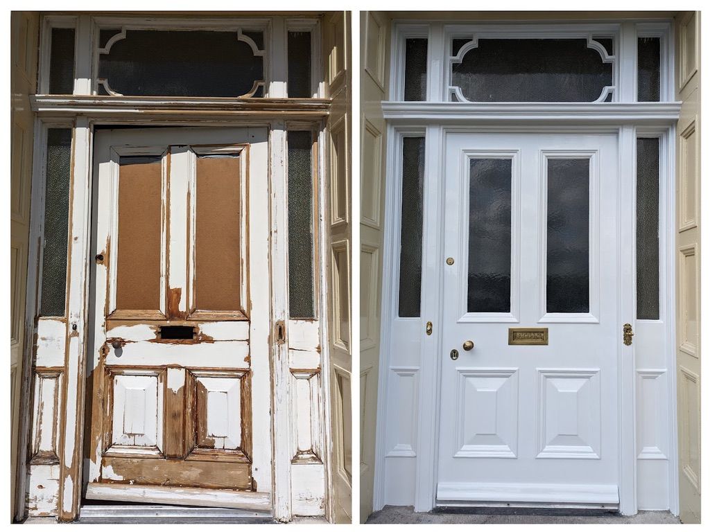 Restored period front door in Cumbria
