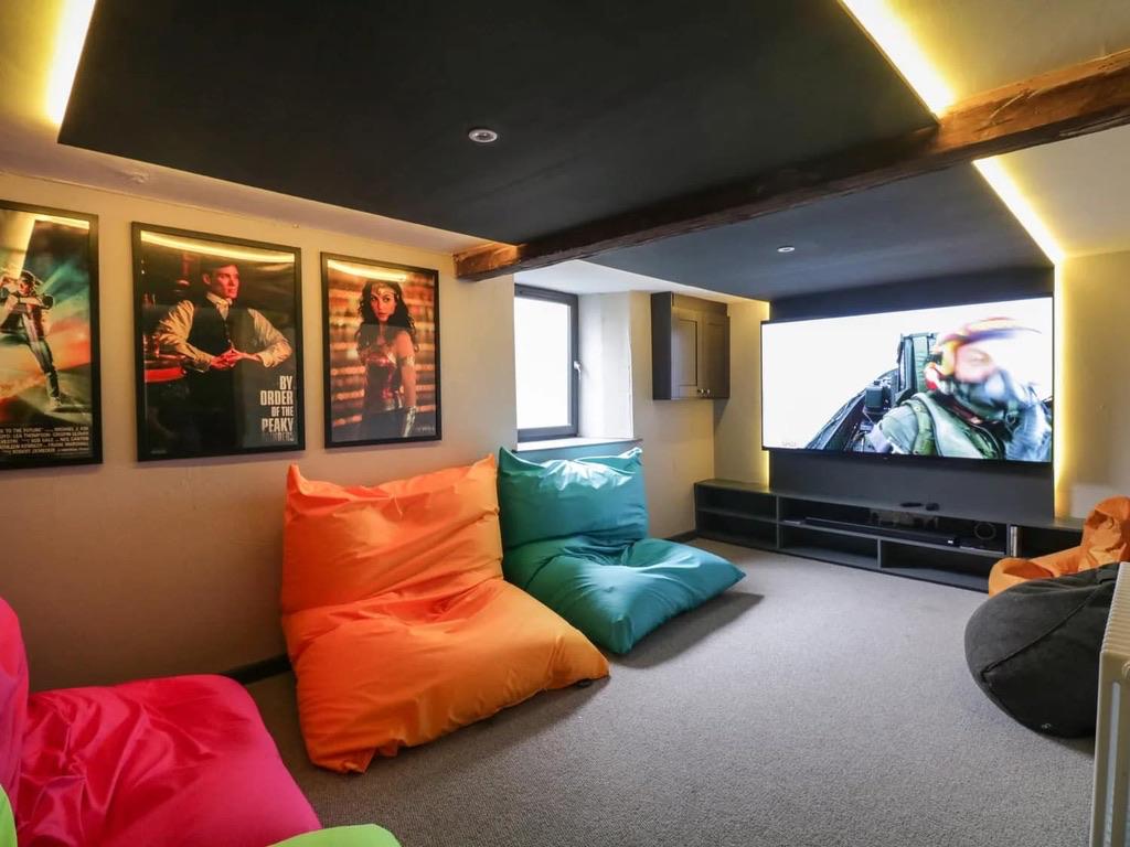 Restored basement room