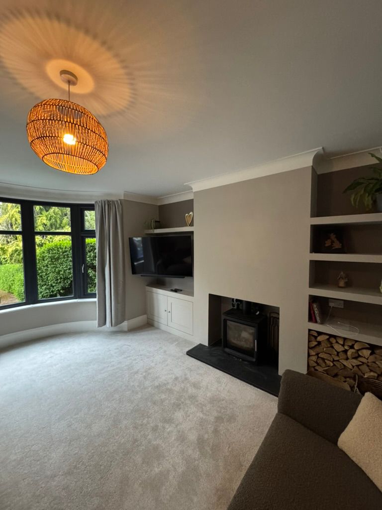 Wallpapered Ambleside living room