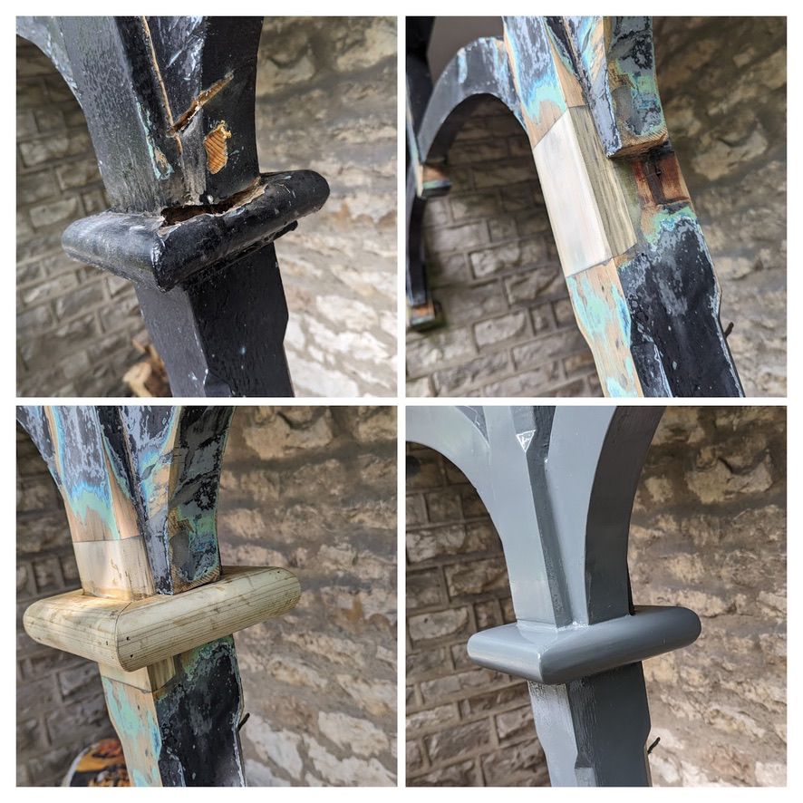 Exterior render repair work