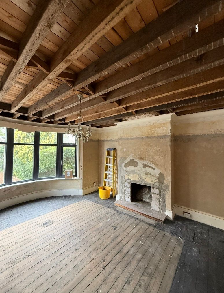 Living room before repainting